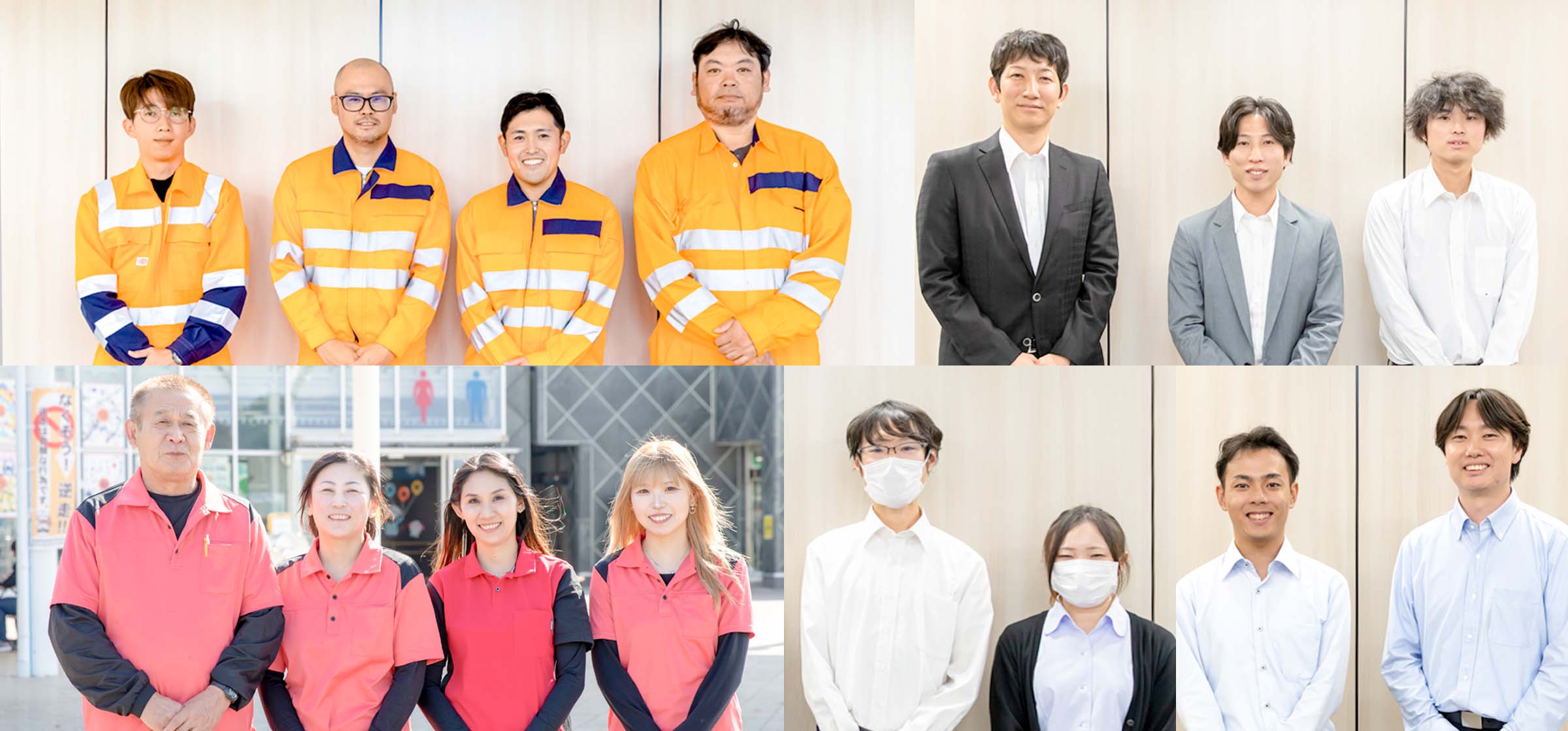 笑顔で座談会をしている4人の先輩社員